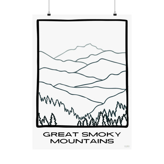 Great Smoky Mountains Matte Vertical Posters